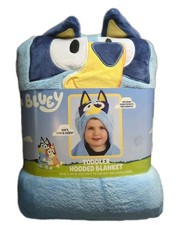 Bluey Toddler Hooded Blanket - Bluey - New - Ships Fast