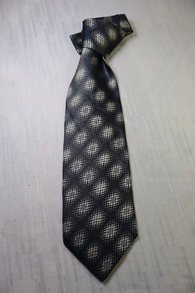 Moschino Milan en Soie Noeu Cravate Made IN Italy Vintage Classique - - Photo 4/4