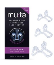 Mute Nasal Dilator for Snore Reduction - Anti-Snoring Aid Solution - Breathin...