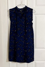 Dalia Floral Ruffle Sleeveless Midi Dress Fall Autumn Colorful Leopard Small