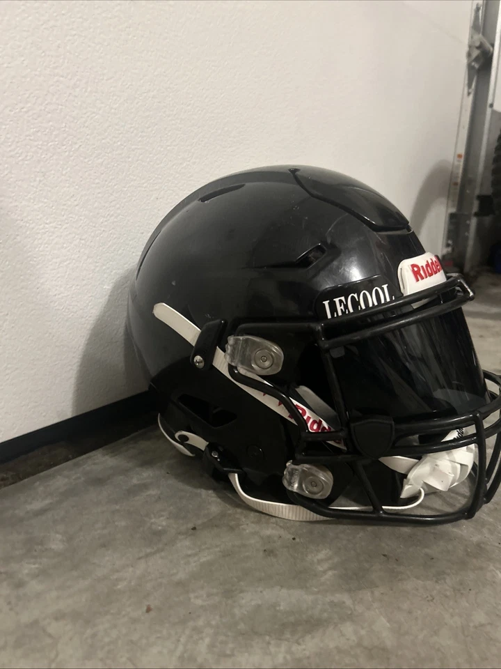 Casco de fútbol americano Riddell SpeedFlex negro con mascarilla juvenil grande 2024 Foto 2 de 4