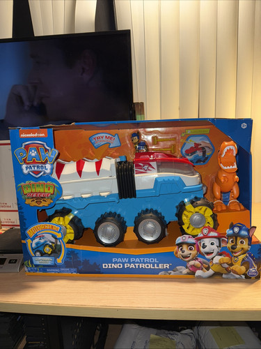 PAW Patrol Dino Rescue DINO PATROLLER Motorized Team Vehicle Chase T-Rex NEW