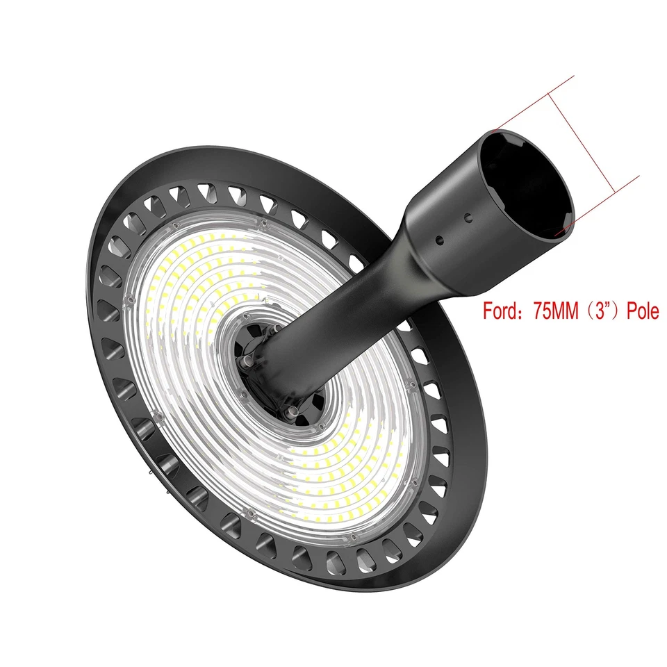 CYLED Post Top 60W LED Circular Area Light 8000Lm 5500K Pure White (200W Equi... - Image 3 of 4