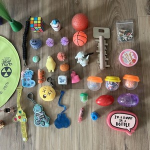 57 Pc LG Halloween Fidget Bundle Lot Spinners Fidgets Toys Balls Whoopie Cushion