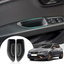 LFOTPP Car Front Door Handle Storage Box for Seat Leon MK3 5F, Armrest Container
