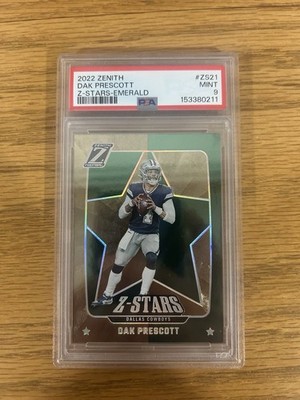 2022 Panini Zenith Z-Stars Dak Prescott #ZS-21 Emerald /5 PSA 9 SSP 💎💎