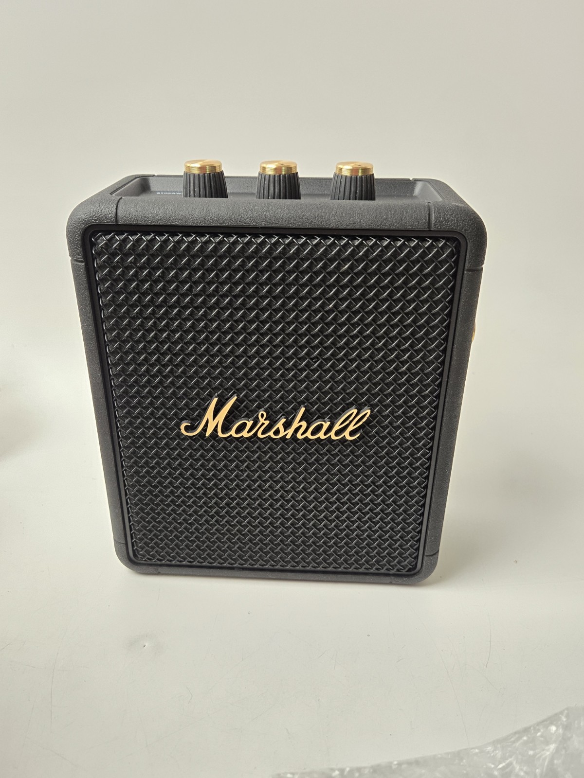 Marshall Stockwell II Portable Speaker System - Black and Brass, Excellent READ