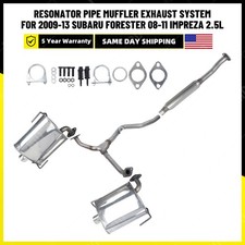 Resonator Pipe Muffler Exhaust System For Subaru Impreza 08-11 Forester 09-13