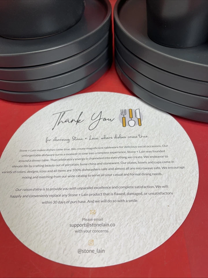 Stone Lain Coupe Dinnerware Set 16pcs -  Matt Gray - Image 3 of 4