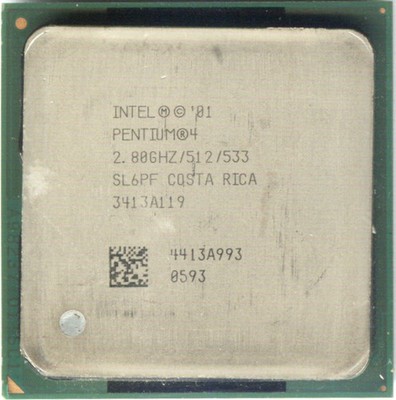 Intel Pentium 4 2.8 GHz Desktop CPU Processor- SL6PF