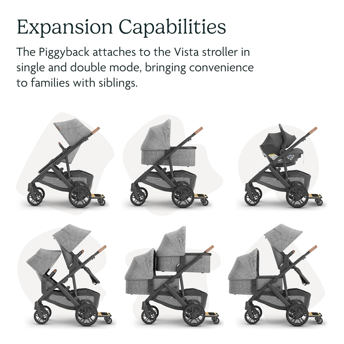 Uppababy Piggyback Ride-Along Board for Vista Strollers - Stand