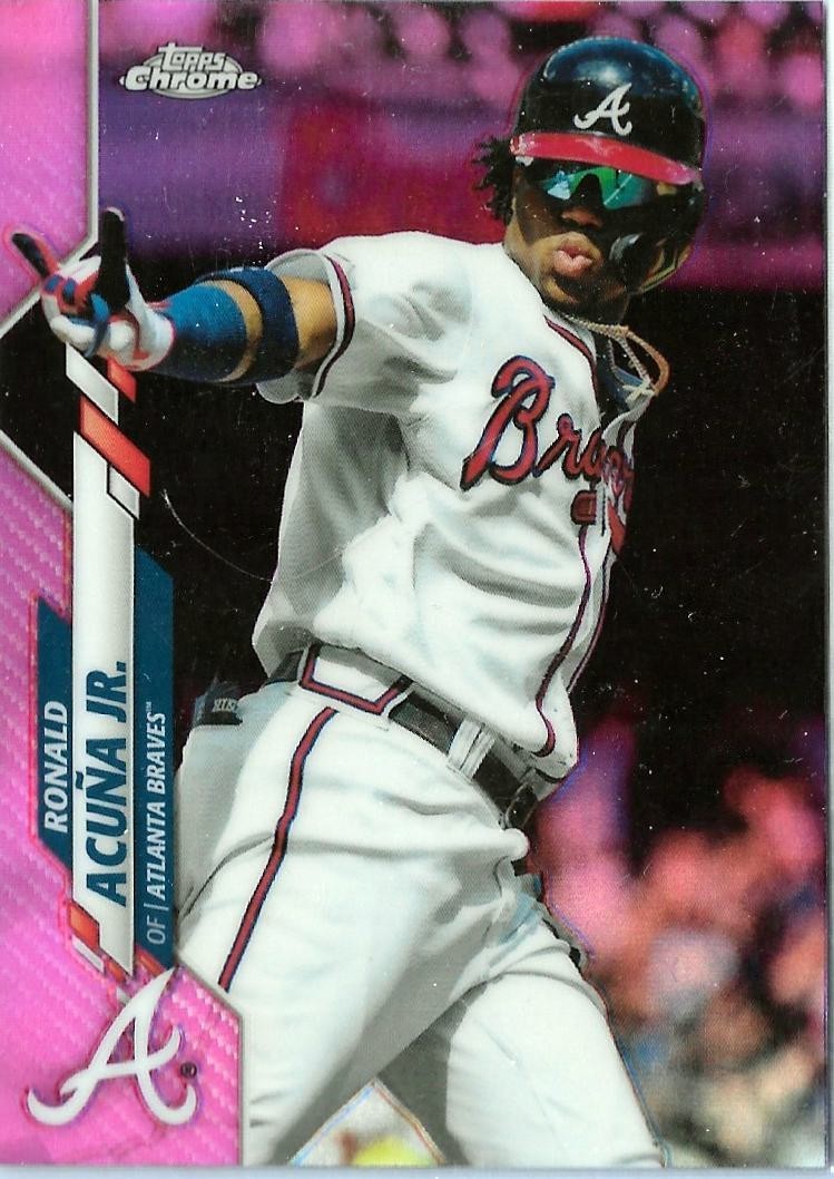 2020 Topps Chrome Ronald Acuna Jr. #112 Pink Refractor Atlanta Braves NM+💥