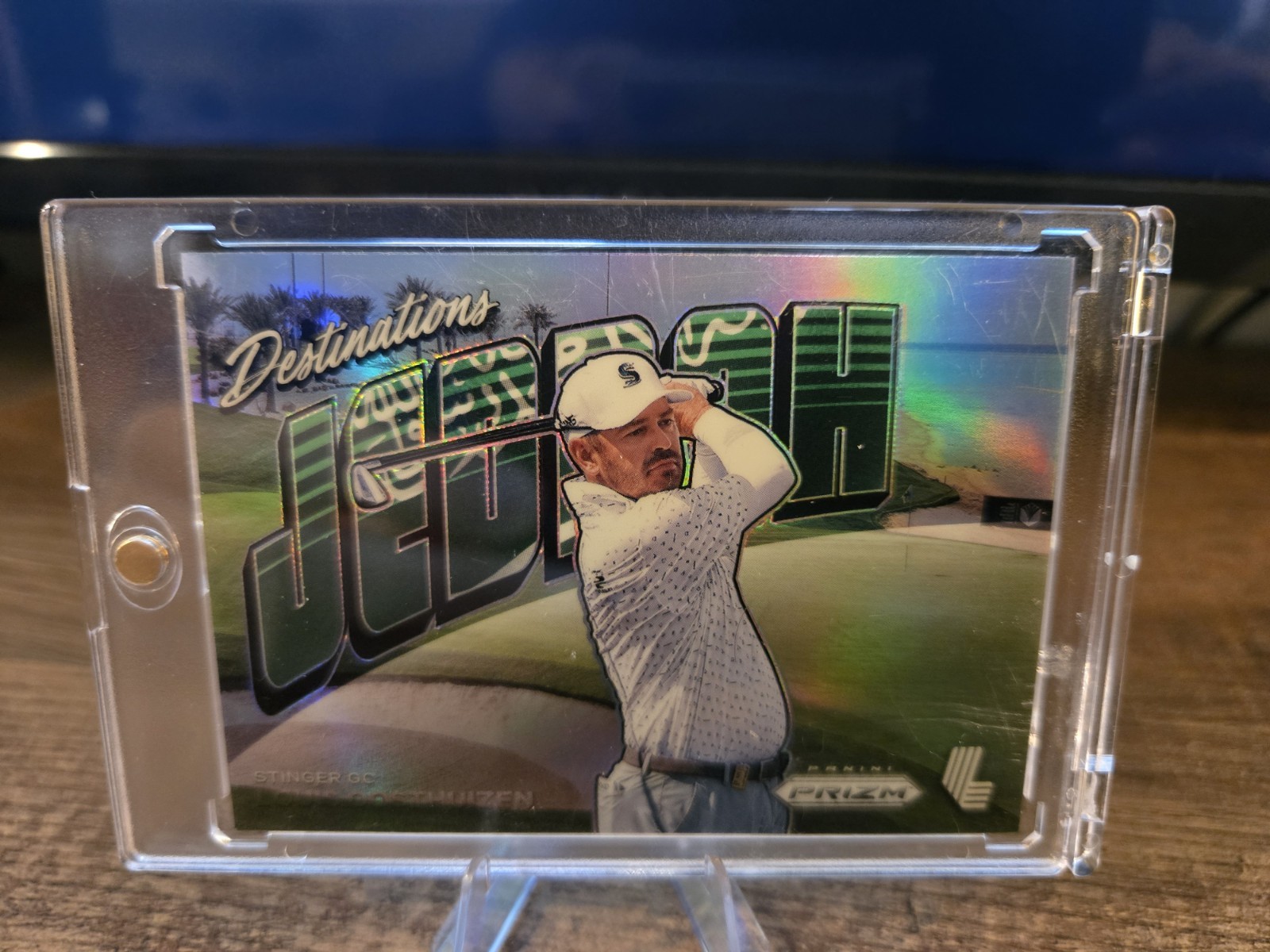 Louis Oosthuizen 2024 Panini Prizm LIV Golf Destinations Jeddah-#3 SSP Case Hit
