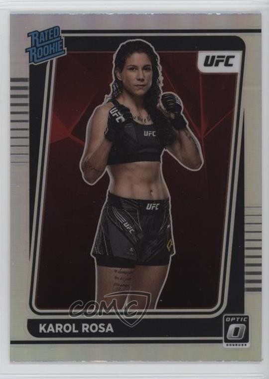 2022 Panini Donruss Optic UFC Rated Rookie Holo Prizm Karol Rosa #102 02l5