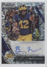 2021 Panini Prizm Draft Picks Circles Ben Mason #DPA-BMA Auto a7t
