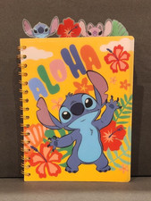 Disney Stitch - 4 Tab Journal Notebook - Spiral Bound - 96 Lined Pages