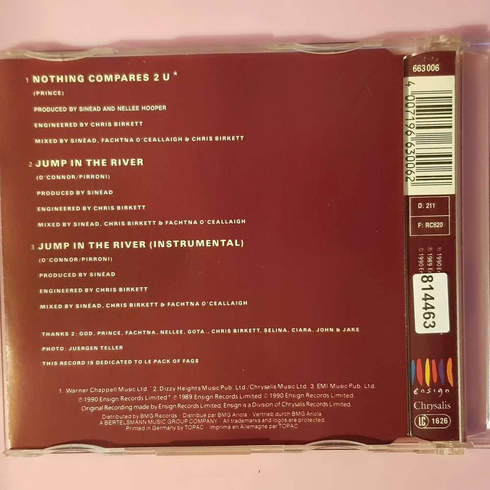 SINEAD O'CONNOR Nothing Compares 2 U  VG/VG+ (MCD) - Bild 2 von 3