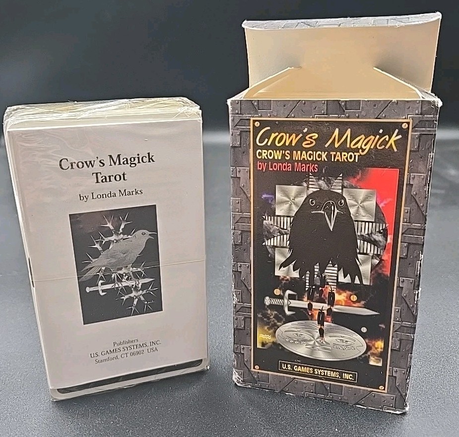 CROW'S MAGICK TAROT by Londa Marks US Games 1998 New Sealed