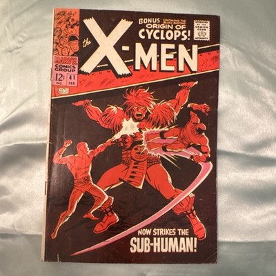 Marvel Comics The X-Men #41 1968 Cyclops Sub-Human Key Issue Comic Book