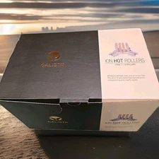 Calista Tools Ion Hot Rollers 12 CT Long 1" Clips Stand Travel Case Pink 