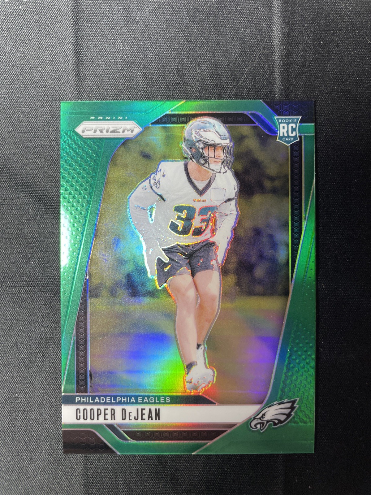 2024 Panini Prizm Green Prizm Refractor #321 Cooper DeJean Rookie RC