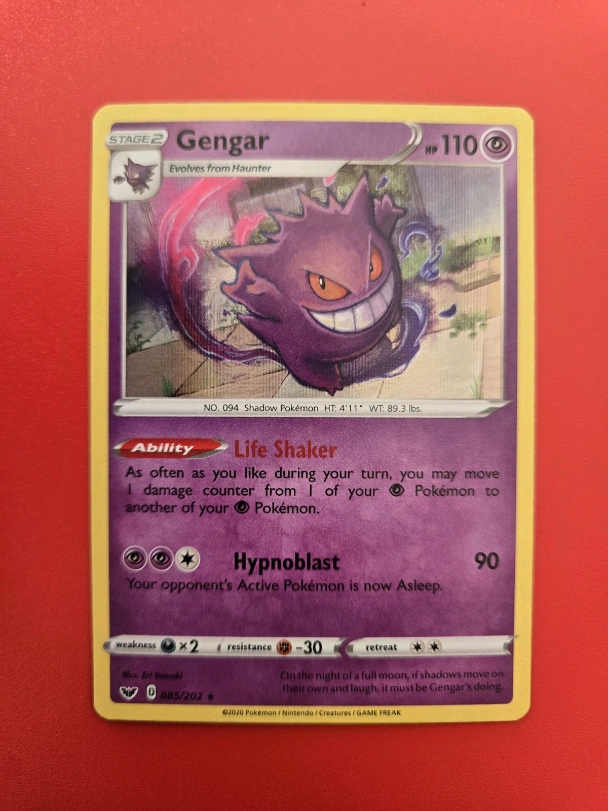 Gengar 085/202 - SWSH01: Sword & Shield Base Set Pokémon TCG NM