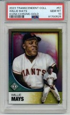 2023 TOPPS TRANSCENDENT COLLECTION ICONS GOLD WILLIE MAYS /10 PSA 10 LOW POP