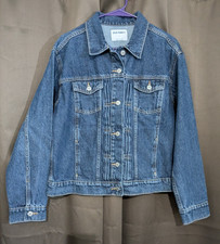 Old Navy Relaxed Classic Denim Trucker Jean Jacket Cotton Size L