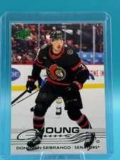 2025-26 Upper Deck Series 1 Holiday Young Guns Green Donovan Sebrango #229