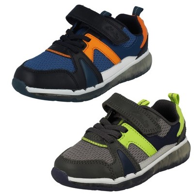 Jungen Clarks Glo Move Turnschuhe - 'Spark Flash'