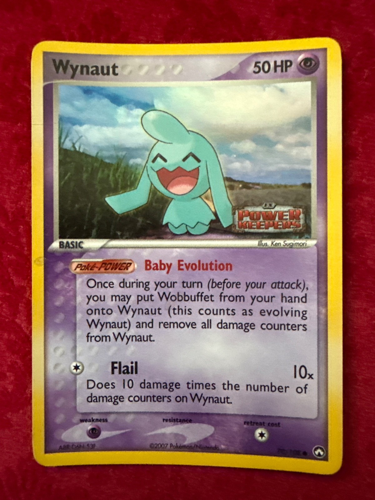 Pokemon TCG Wynaut Reverse Holo 70/108, Power Keepers (LP)