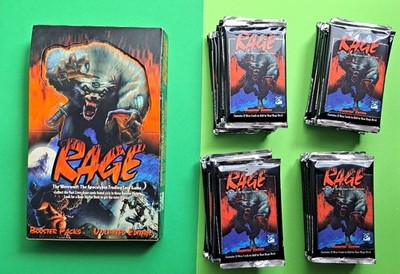40x  RAGE - WEREWOLF: THE APOCALYPSE TCG / CCG BOOSTERPACKS OVP - WHITE WOLF