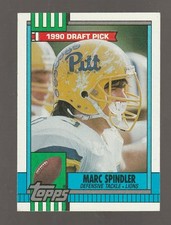 1990 Topps #364 Marc Spindler rookie card, Pitt Panthers. rookie card picture