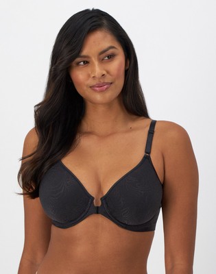 Bali Shaping Bra Comfort Revolution Front Close Smoothing Underwire Womens Foam