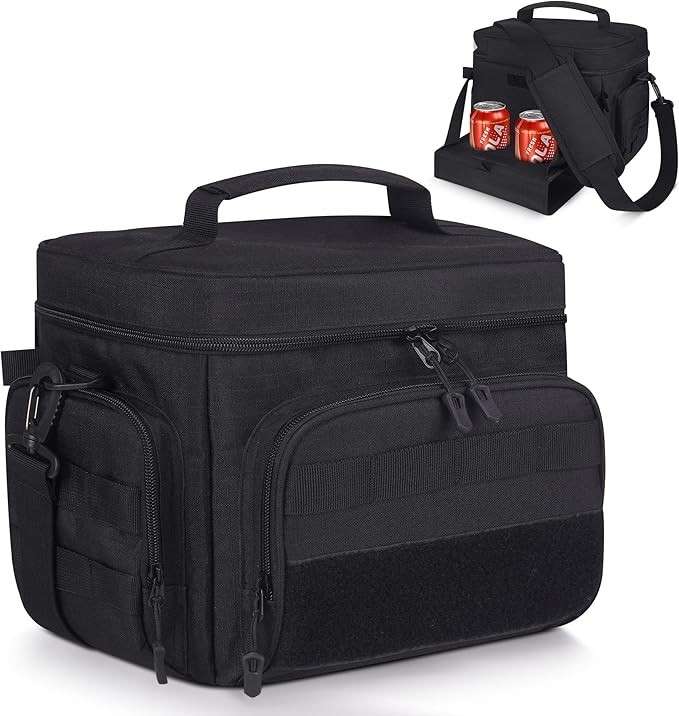 Lunch Box for Men & Women, 12L Tactical Lunch Bag for Men, Insulated Leakproof