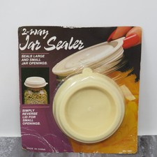 Sealed 2-Way Jar Sealer In Package New Old Stock Rubber Vintage