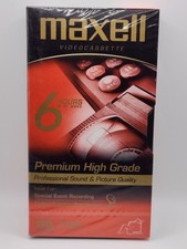 Maxwell High Grade T-120 6 Hour VHS - Brand New C62