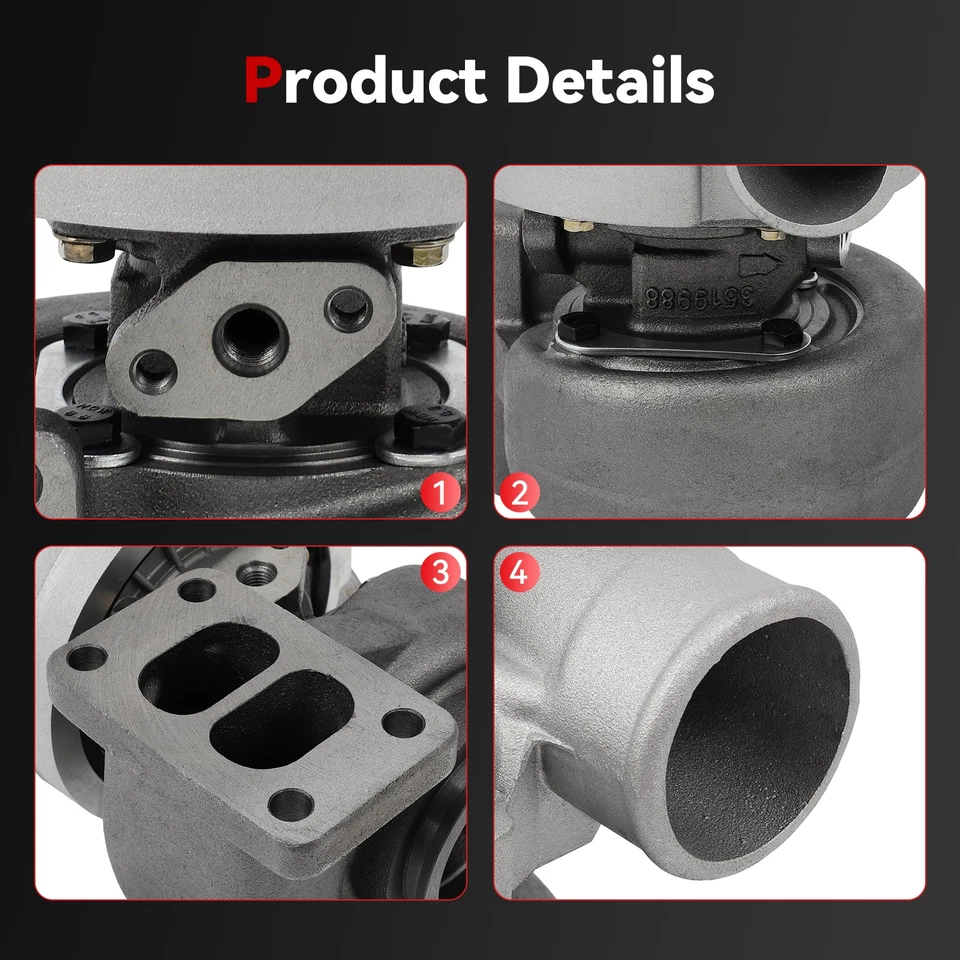 For Freightliner Argosy 7.2L 2000 2001 Turbo Turbocharger 3802290 Foto 2 de 4