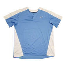 Nike Baseball Men's Stock Vapor Select 1-Button Jersey Light Blue Size XL