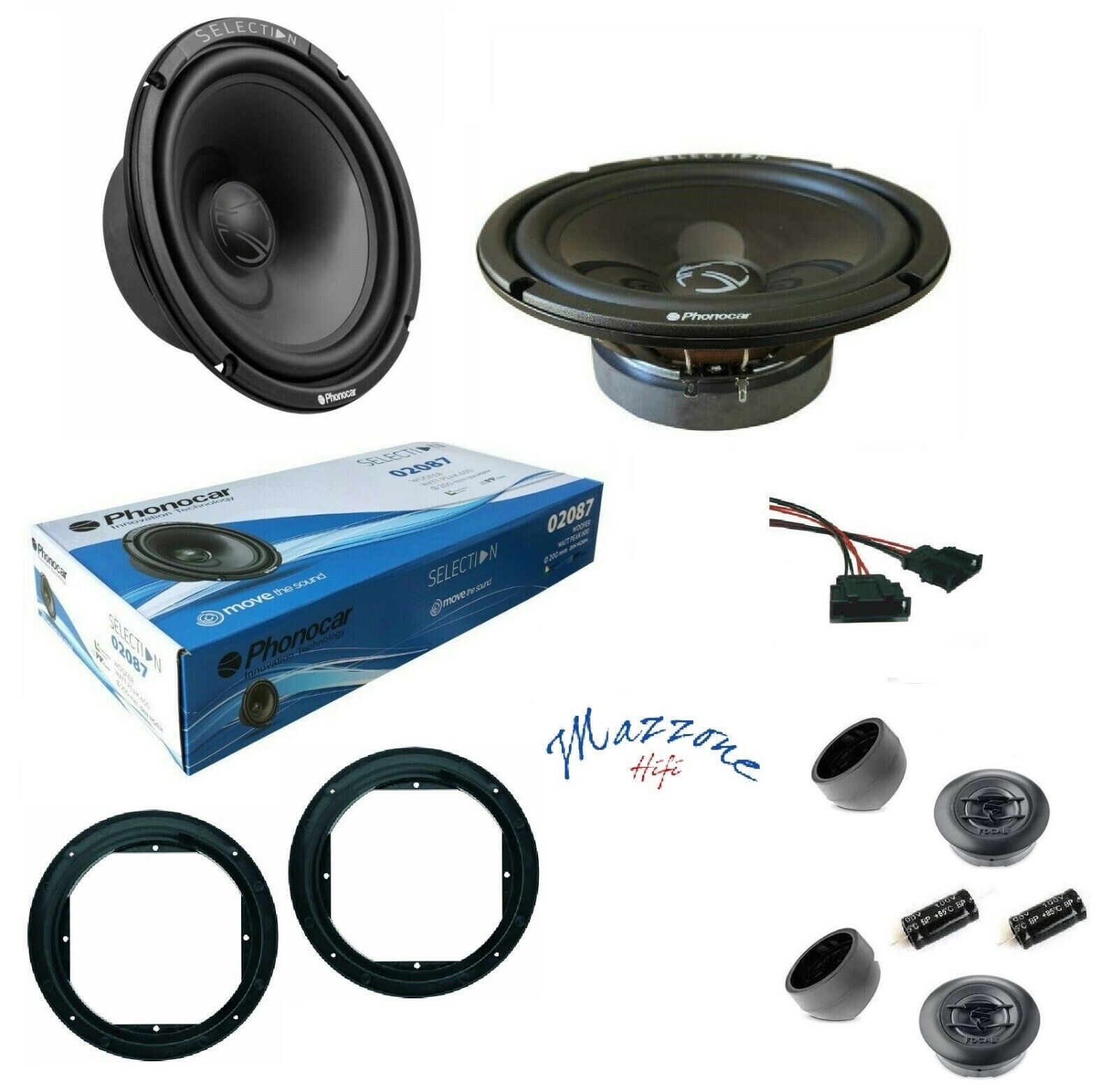 Offerta Kit Altoparlanti 20cm Phonocar + Focal Audi A2 Golf IV Seat