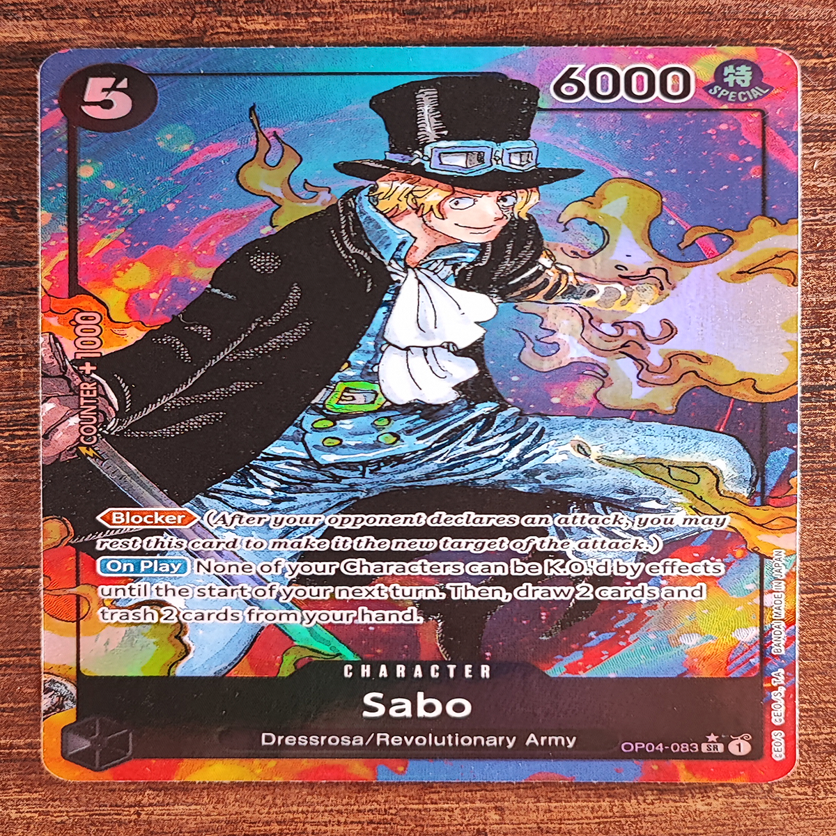 One Piece Card Game Sabo (Alternate Art) op04-083 | eBay