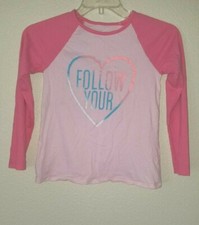 Sweet comfy Girl's PLACE Follow your Heart Graphics Size XL 14 Tee Shirt