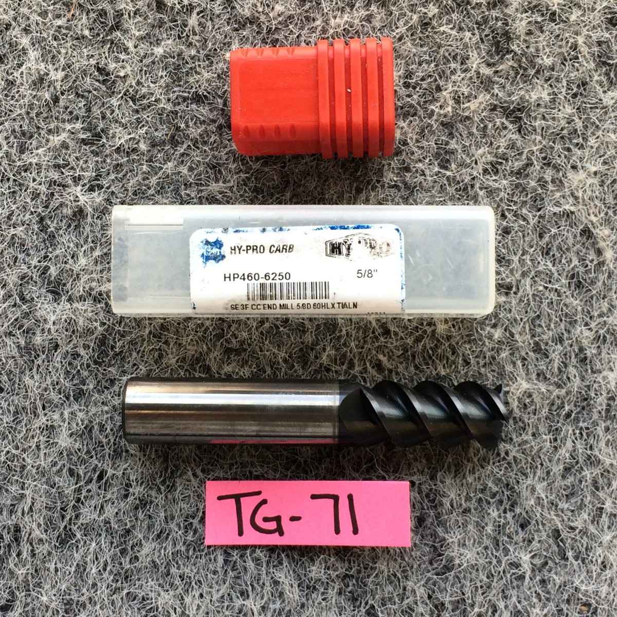 OSG HP460-6250 Carbide End Mill 5/8in dia, 1-1/4in Cut NOS CNC 