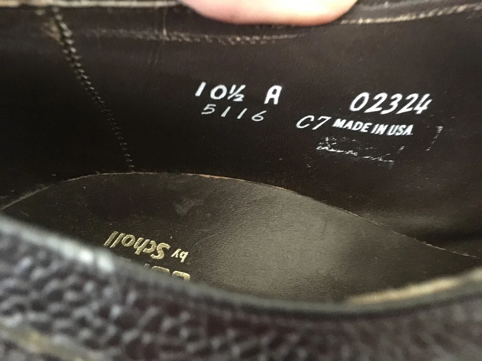 BLACK DR SCHOLL COPED LACE UP OXFORD POWER SHOES 10.5 A  - Image 4 of 4