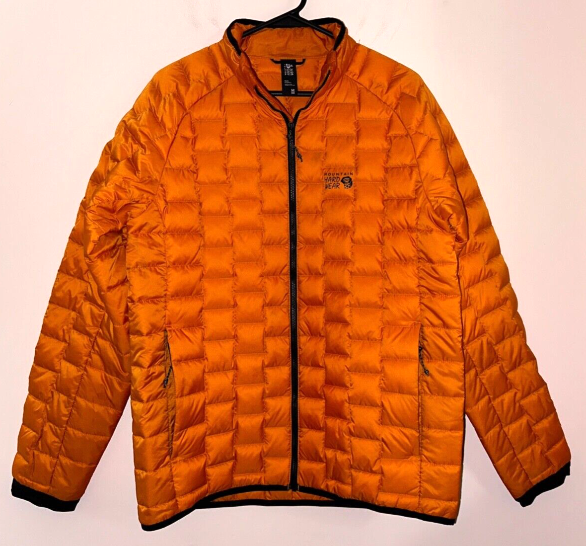 MOUNTAIN HARDWEAR M's Down jacket M Bright Orange EUC | eBay