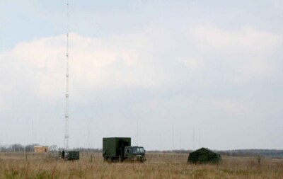 Foto 6x4 Verteidigungsministerium Anlage Beadlow Mod Generator LKW Zelt c2007