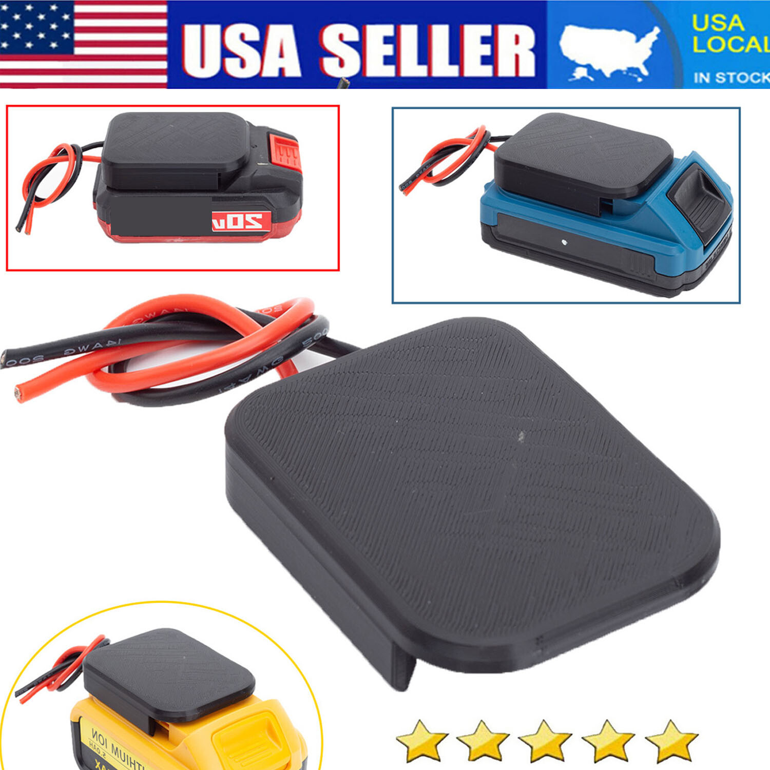 For Dewalt For Bauer For Hercules 20V Battery To Tool Adapter Harbor Freight DIY eBay