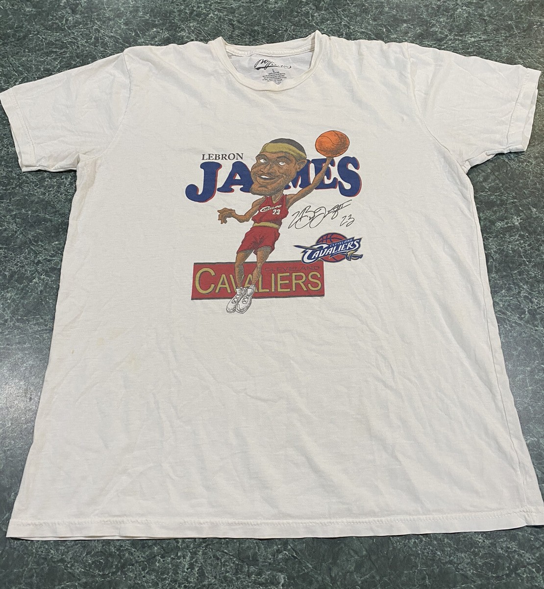 LeBron James #23 Cleveland Cavaliers Caricature Cartoon T