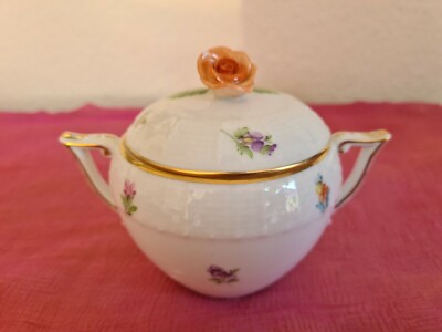 Herend Porzellan Mille Fleurs MF  - 1 Zuckerdose Top Zustand !!!