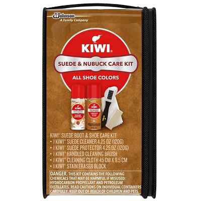 S.C. Johnson KIWI Suede & Nubuck Care Kit For All Suede Boot and Shoe Colors
